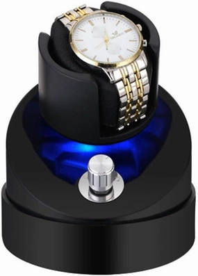 Watches 5 Speed Regulation Automatic Watch Winder Boxes with LED Anti-Magnetic Luxury Transparent Dispaly Storage Organizer (Color : Without Cover-1 Size : -)