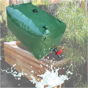 Water Bladder Tank，240L-6000L Portable Water Tank Collapsible Storage Container Bag with Valve(5000 L/1320 Gallon/2.5x2x1 m)