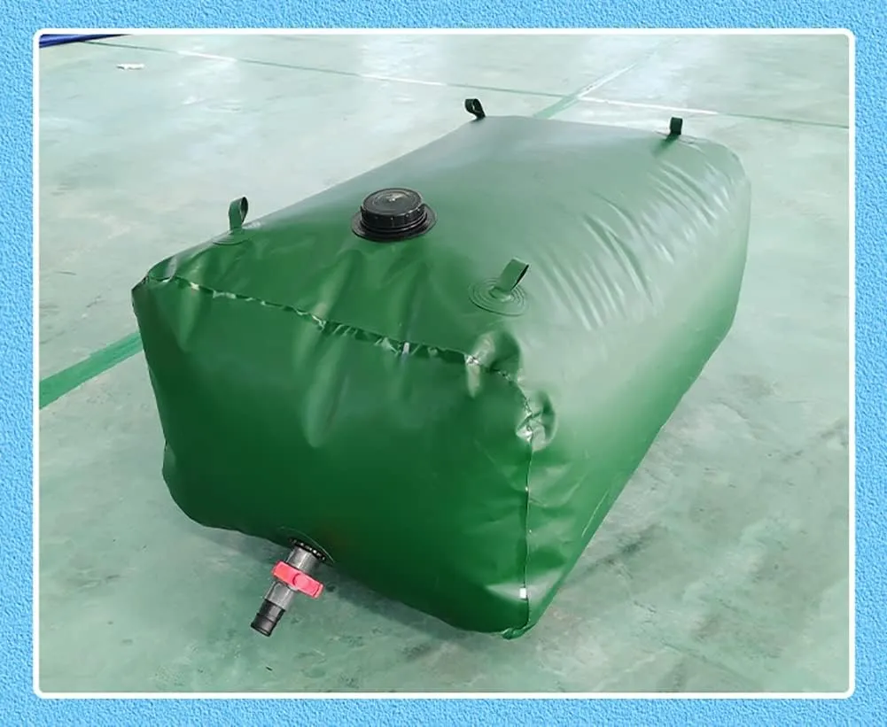 Water Storage Bladder， 100-1585 Gallon Large Capacity PVC Collapsible Portable Water Storage Container Bag Green(3x2x1m/6000L/1585gallon)