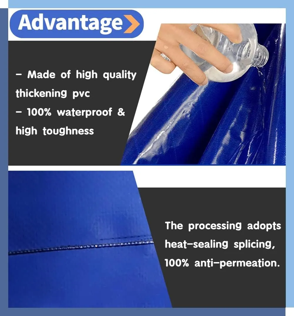 Water Storage Bladder，20-1500 Gallon Water Storage Tank,Large-Capacity Collapsible Rainwater Water Container Bag(5000L/1320Gal/3x2x0.85 m)