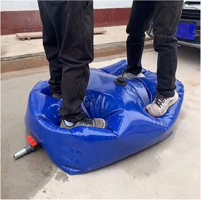 Water Storage Bladder，120-6000L Collapsible Portable Water Bladder Tank for RV Truck Camping Garden Agricultural Farm, Blue,(6000 L/1585 gallon/3x2x1 m)