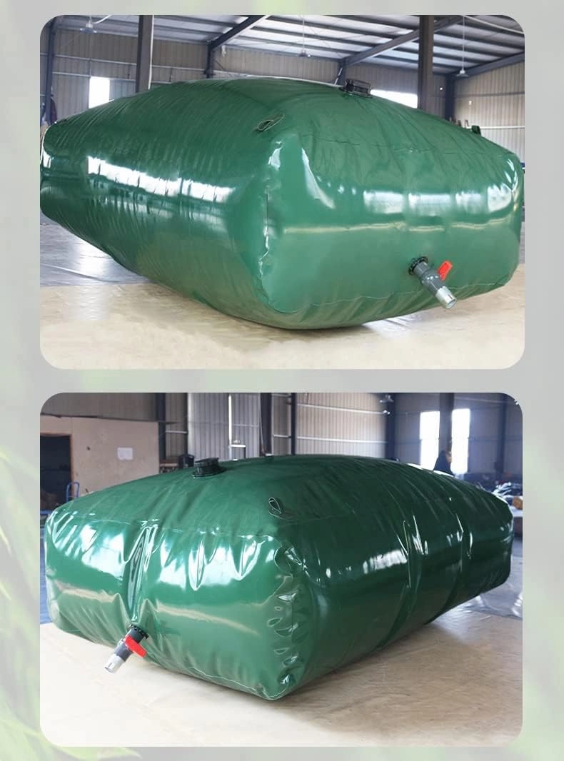 Water Storage Bladder，63-1585 Gallon Portable Collapsible Large Capacity Water Storage Tank Bladder, for RV Truck, Emergency Irrigation(5000 L/1320 Gallon/2.5x2x1 m)