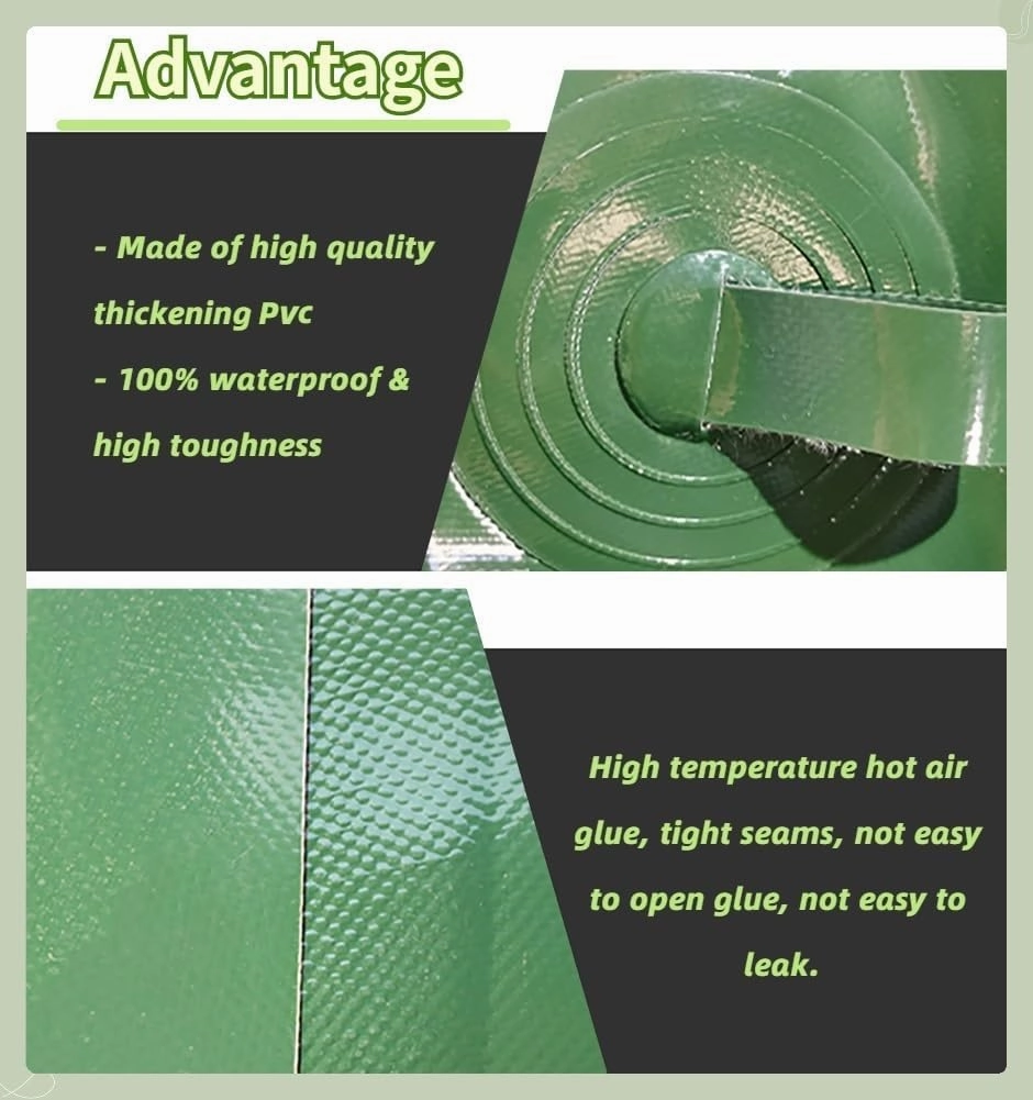 Water Tank Collapsible Large Capacity Portable Water Storage 50/100/200/300/400/500/800/1000/1585 Gallons Rainwater Bag(6000L/1585Gal/3x2x1 m)