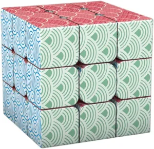 Wave/Camouflage/Moire Theme Magic Cube, Simple Artistic Elements, Magic Square, Creative Puzzle Cube Series (Moiré)