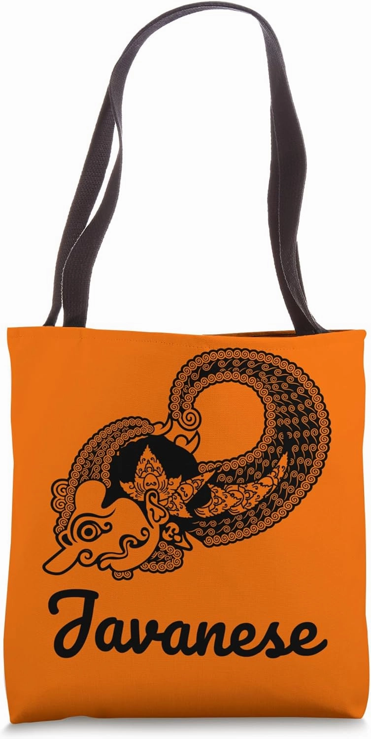 Wayang Strength: Bima, Javanese Titan of Justice Tote Bag