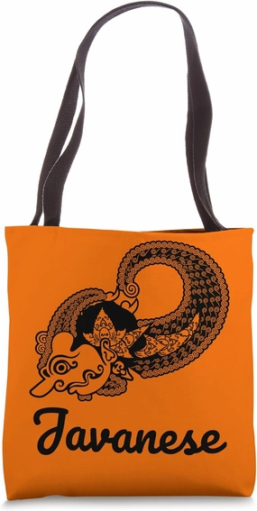 Wayang Strength: Bima, Javanese Titan of Justice Tote Bag