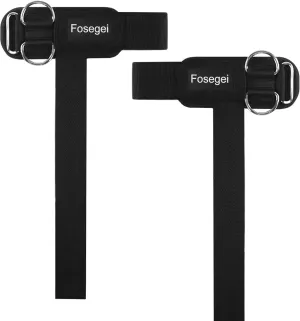 Weight Lifting Straps With Cuffed D Ring, Wrist Support, Heavy Duty Thick Comfortable Lifting Straps, Adjustable Lifting Wrist Straps for Gym - Men & Women