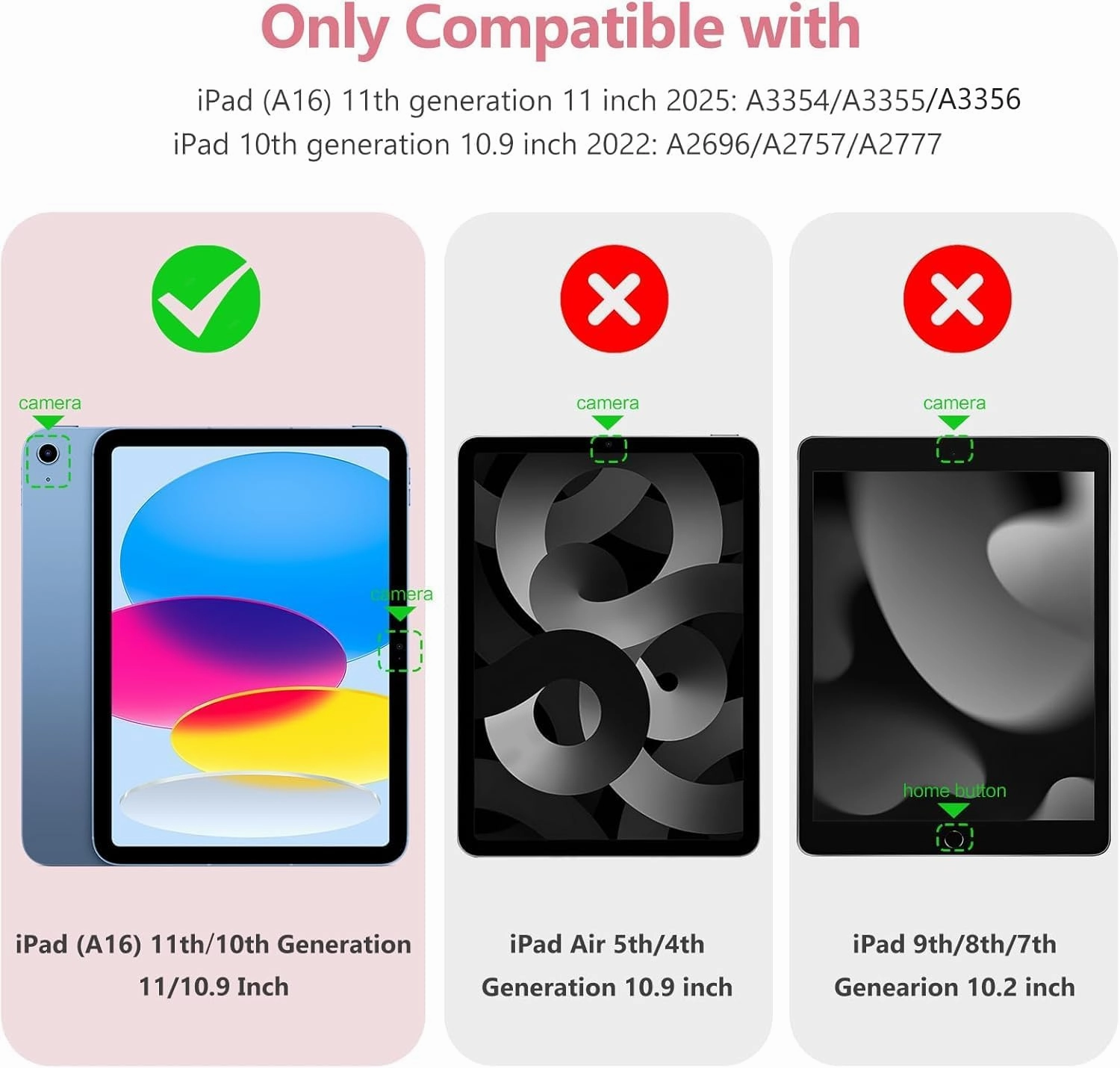 Wenlaty Compatible with iPad (A16) 11th Generation Case 11 Inch 2025, for iPad 10th Generation Case 10.9 Inch 2022 with Pencil Holder, Trifold Stand Protective Clear Back Shell, Auto Wake/Sleep, Black