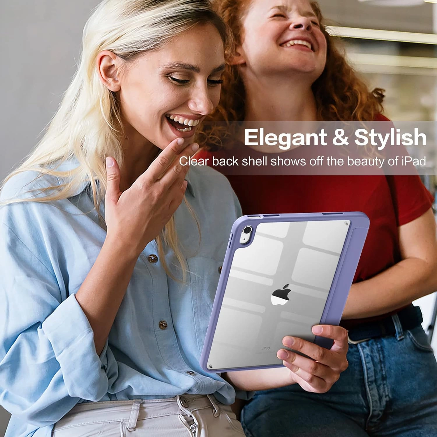 Wenlaty Compatible with iPad (A16) 11th Generation Case 11 Inch 2025, for iPad 10th Generation Case 10.9 Inch 2022 with Pencil Holder, Trifold Stand Protective Cover, Auto Wake/Sleep, Lavender Purple