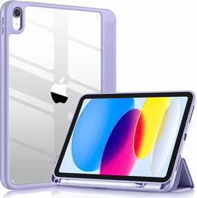 Wenlaty Compatible with iPad (A16) 11th Generation Case 11 Inch 2025, for iPad 10th Generation Case 10.9 Inch 2022 with Pencil Holder, Trifold Stand Protective Cover, Auto Wake/Sleep, Lavender Purple
