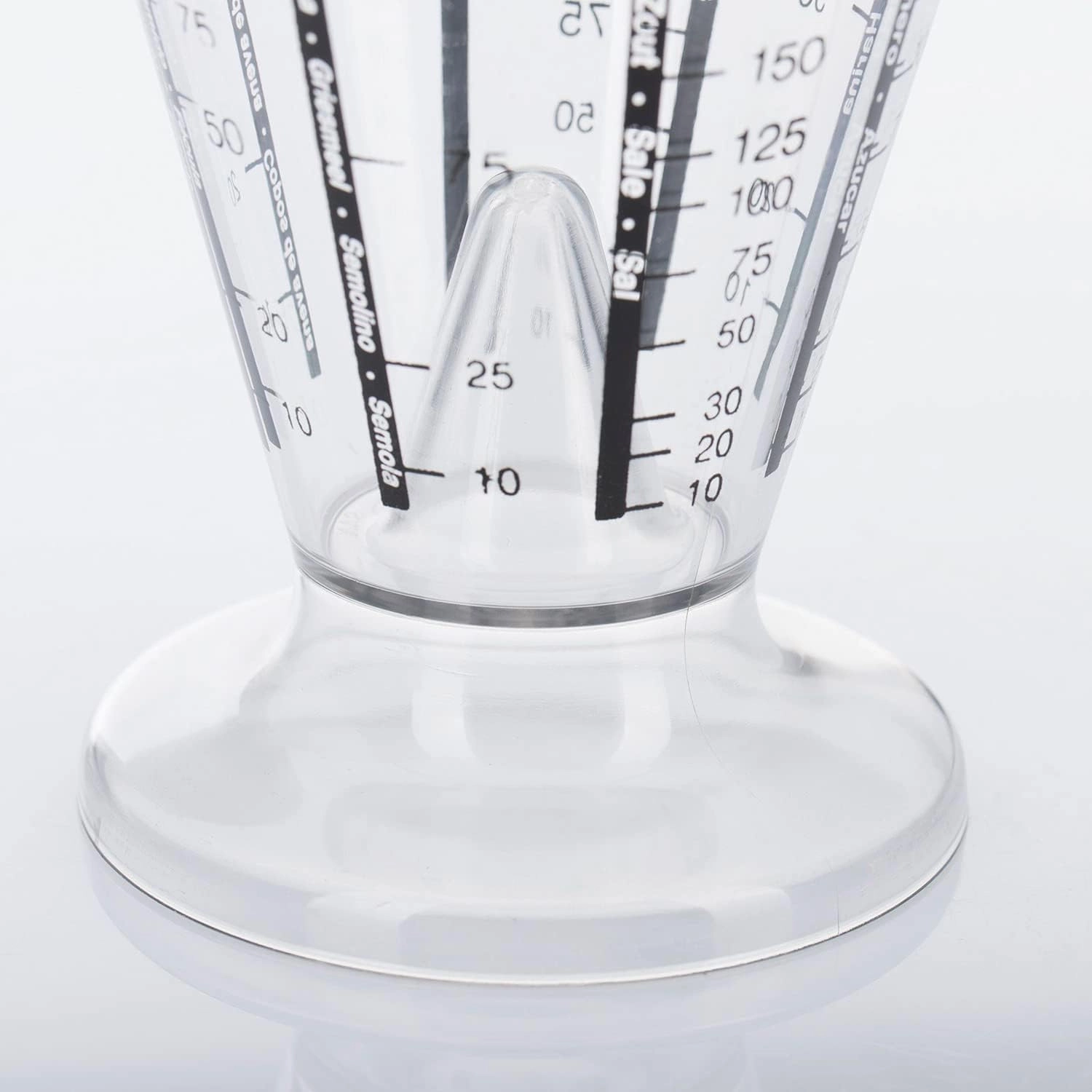 Westmark Baking Set: 1 Mixing/Baking Bowl with Two-Part Lid (3.5 L)   1 Measuring Cup with Fine Measuring Cone, Plastic, White/Red/Clear, 315522E8