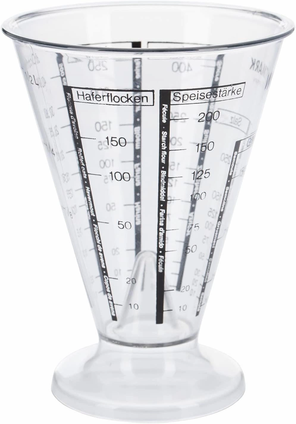 Westmark Baking Set: 1 Mixing/Baking Bowl with Two-Part Lid (3.5 L)   1 Measuring Cup with Fine Measuring Cone, Plastic, White/Red/Clear, 315522E8