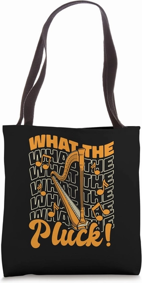 What The Pluck Harpist Konghou Pedal Harp Lover Harp Player Tote Bag
