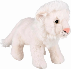 White Lion Stuffed Animal – 11 Inch Soft, Cute & Cuddly Stuffed Lion Plush for Kids and Animal Lovers