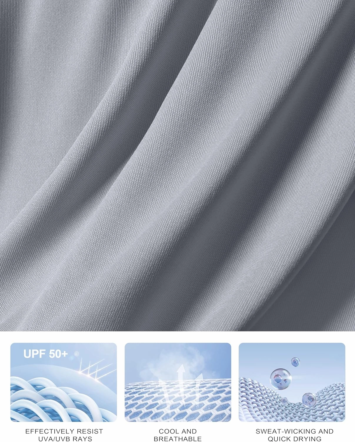 Women's Golf Shirts Lightweight UPF 50  Long Sleeve Shirts UV Protection Quick Dry Cool Polo Shirts for Women Work Outdoor