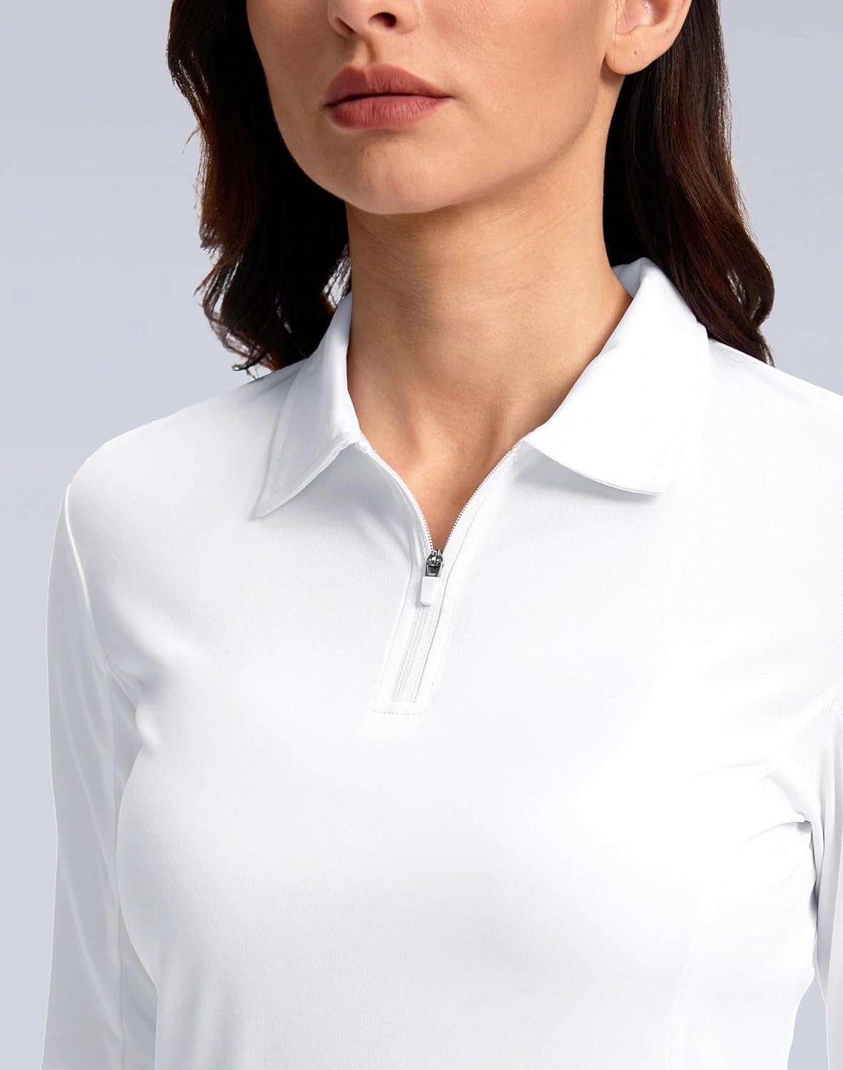 Women's Golf Shirts Lightweight UPF 50  Long Sleeve Shirts UV Protection Quick Dry Cool Polo Shirts for Women Work Outdoor