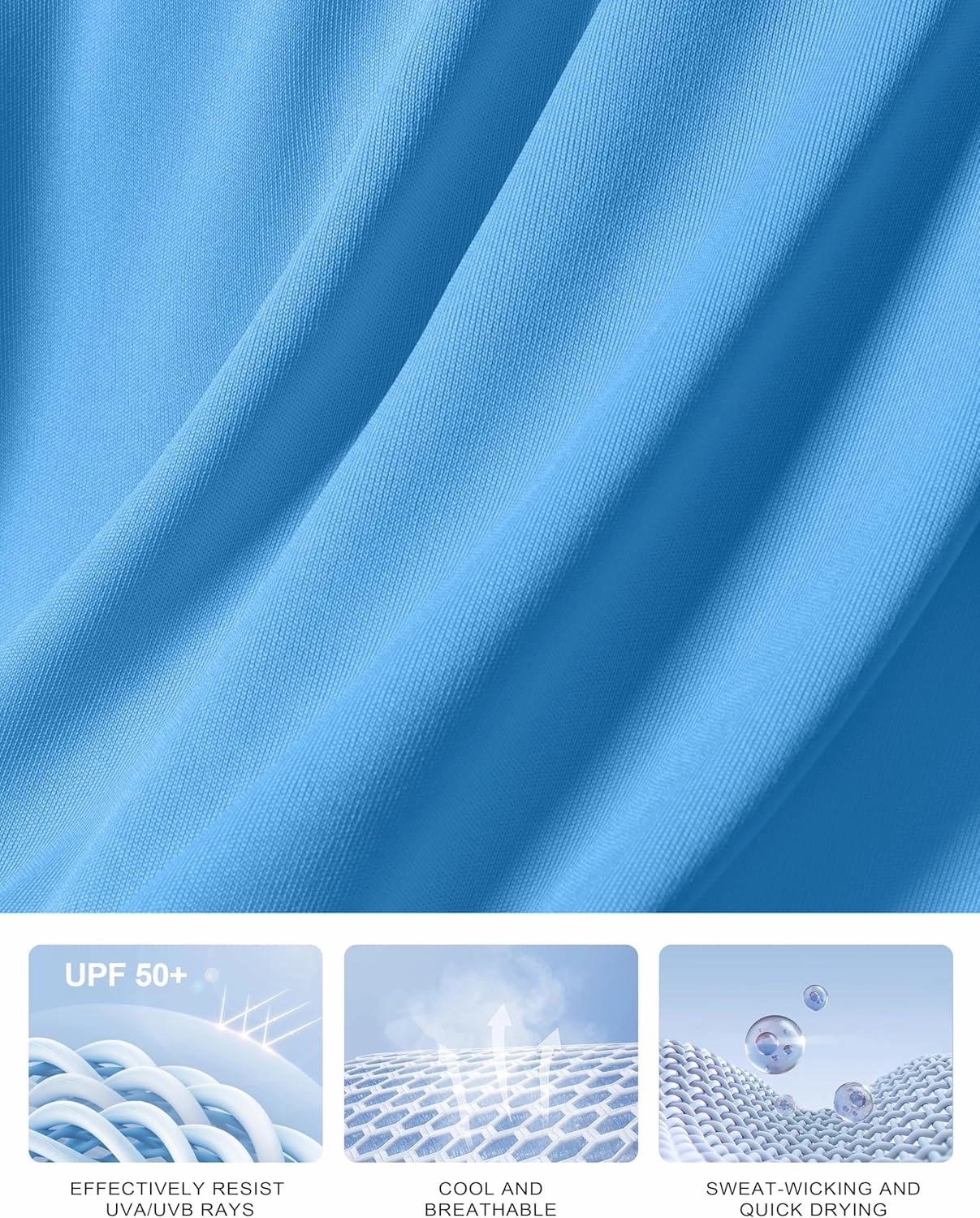 Women's Golf Shirts Lightweight UPF 50  Long Sleeve Shirts UV Protection Quick Dry Cool Polo Shirts for Women Work Outdoor