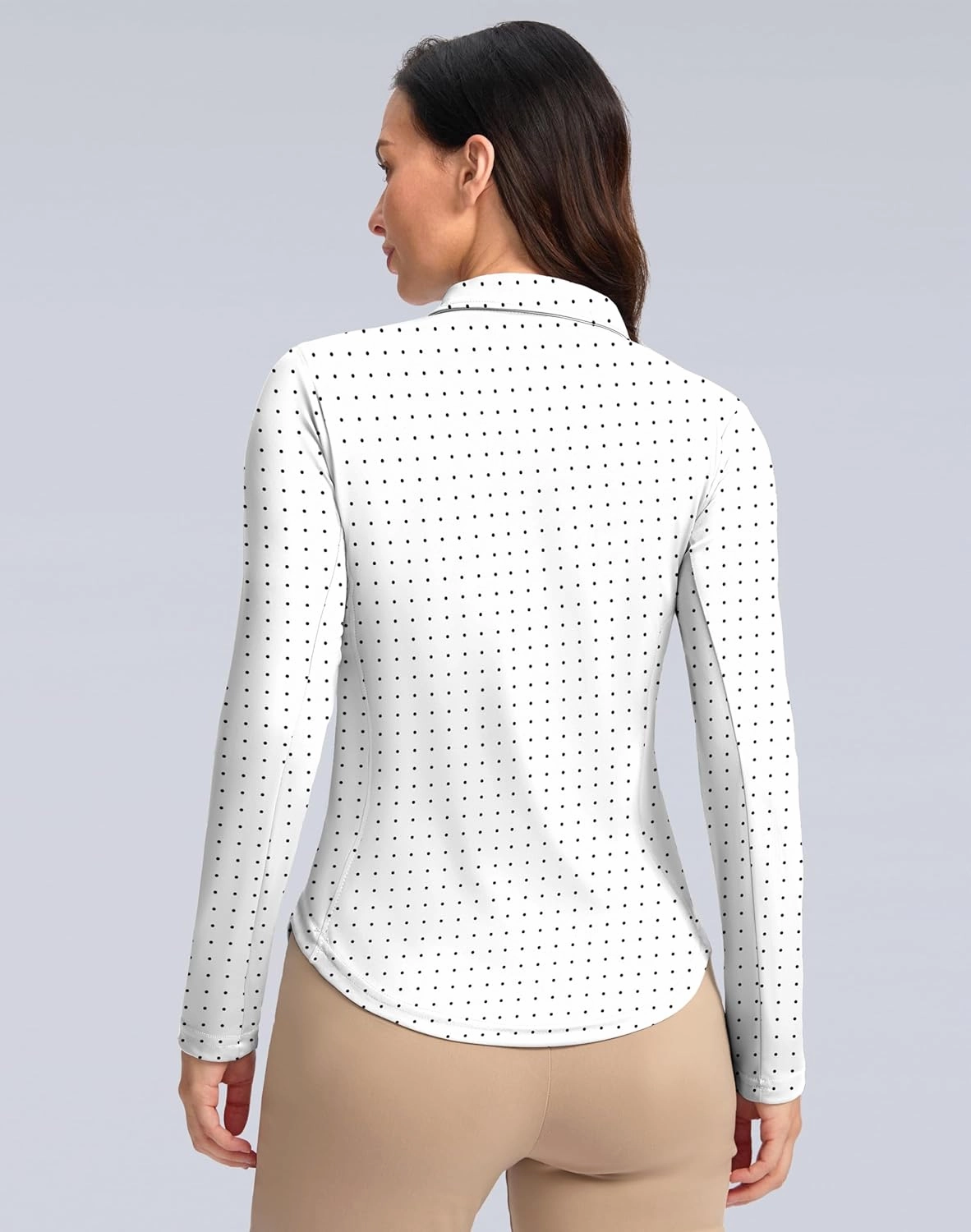 Women's Golf Shirts Lightweight UPF 50  Long Sleeve Shirts UV Protection Quick Dry Cool Polo Shirts for Women Work Outdoor