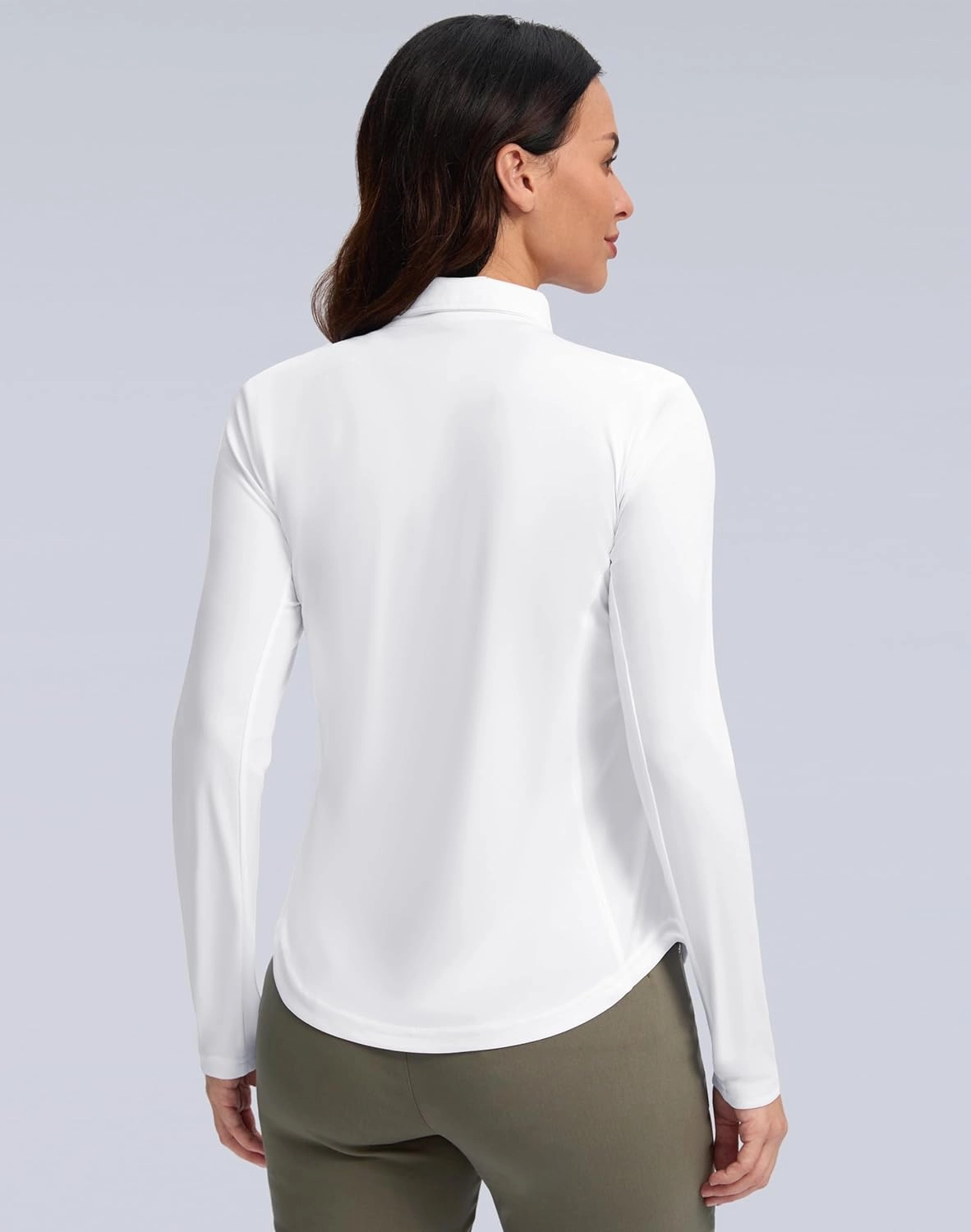 Women's Golf Shirts Lightweight UPF 50  Long Sleeve Shirts UV Protection Quick Dry Cool Polo Shirts for Women Work Outdoor