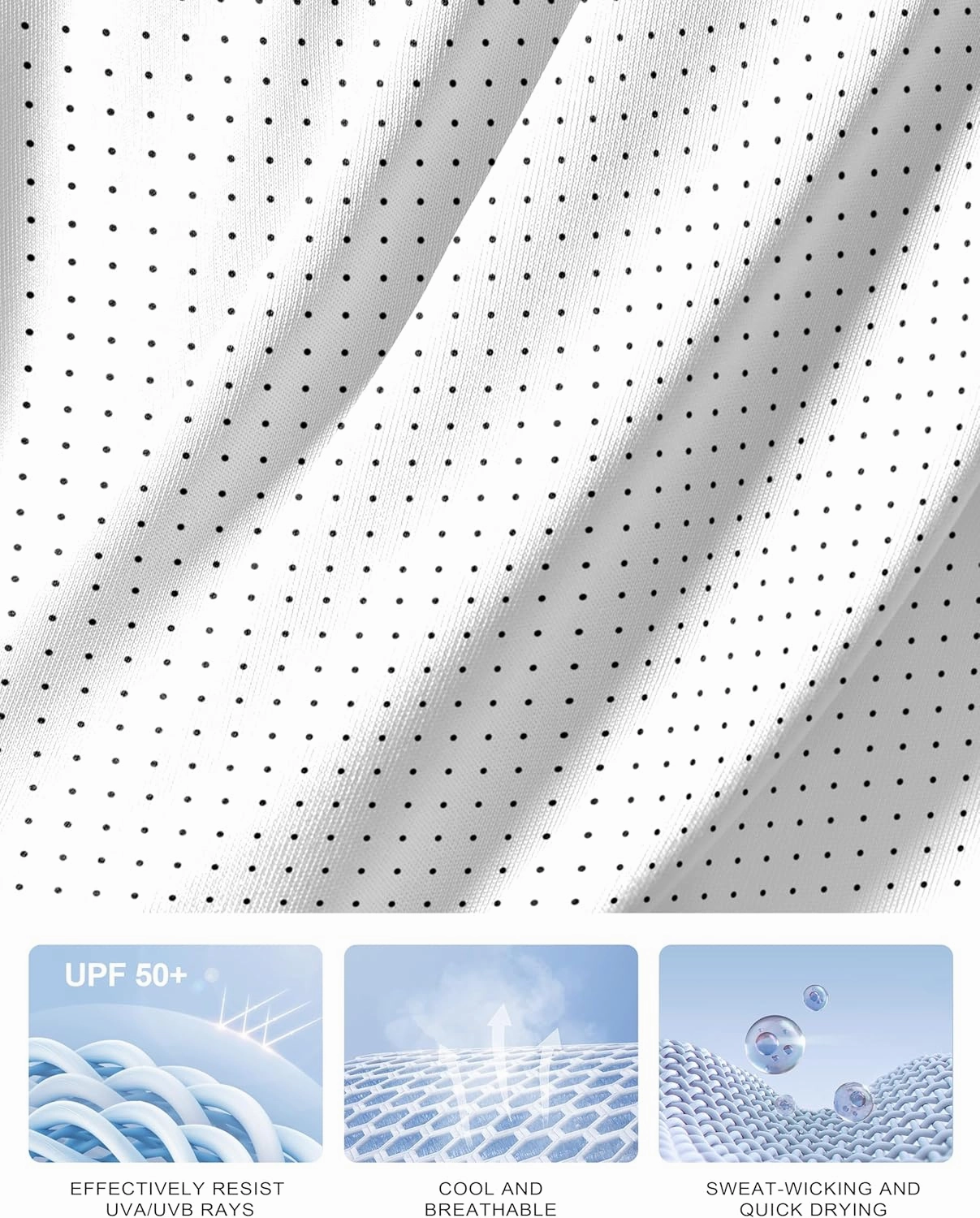 Women's Golf Shirts Lightweight UPF 50  Long Sleeve Shirts UV Protection Quick Dry Cool Polo Shirts for Women Work Outdoor