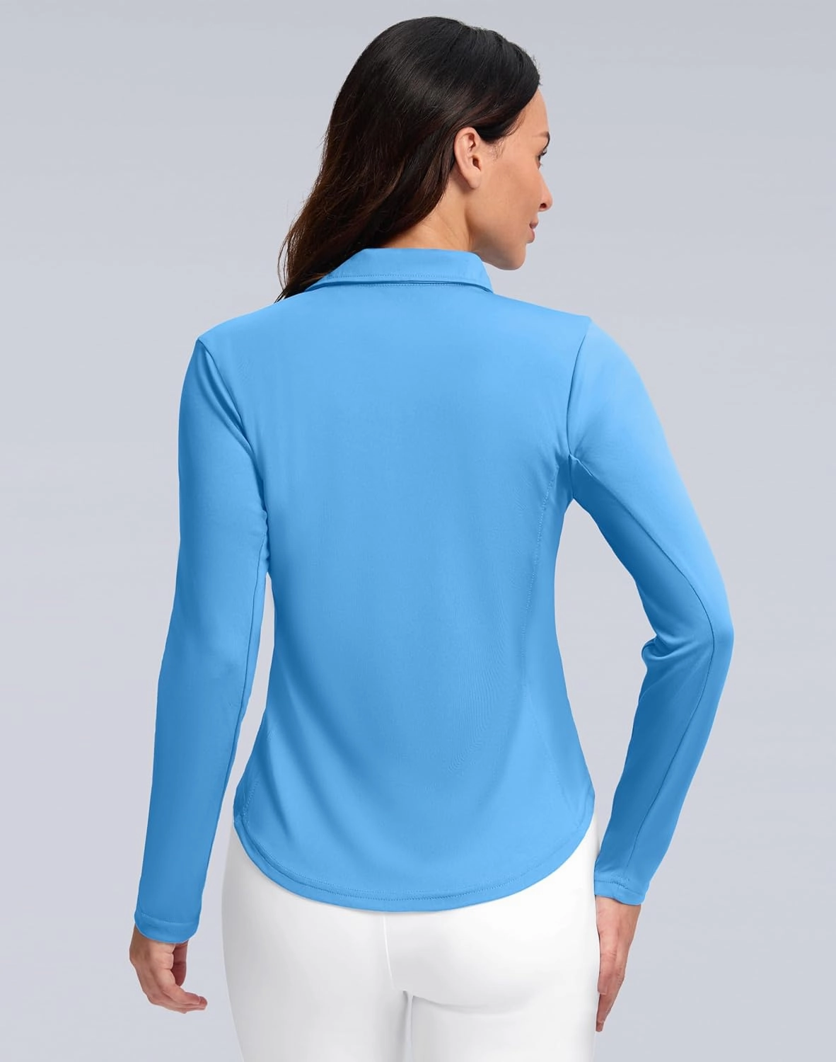 Women's Golf Shirts Lightweight UPF 50  Long Sleeve Shirts UV Protection Quick Dry Cool Polo Shirts for Women Work Outdoor