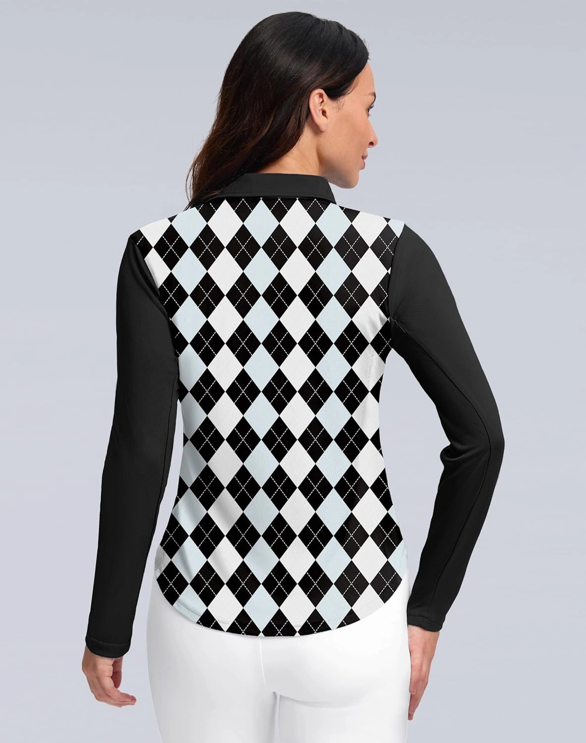Women's Golf Shirts Lightweight UPF 50  Long Sleeve Shirts UV Protection Quick Dry Cool Polo Shirts for Women Work Outdoor