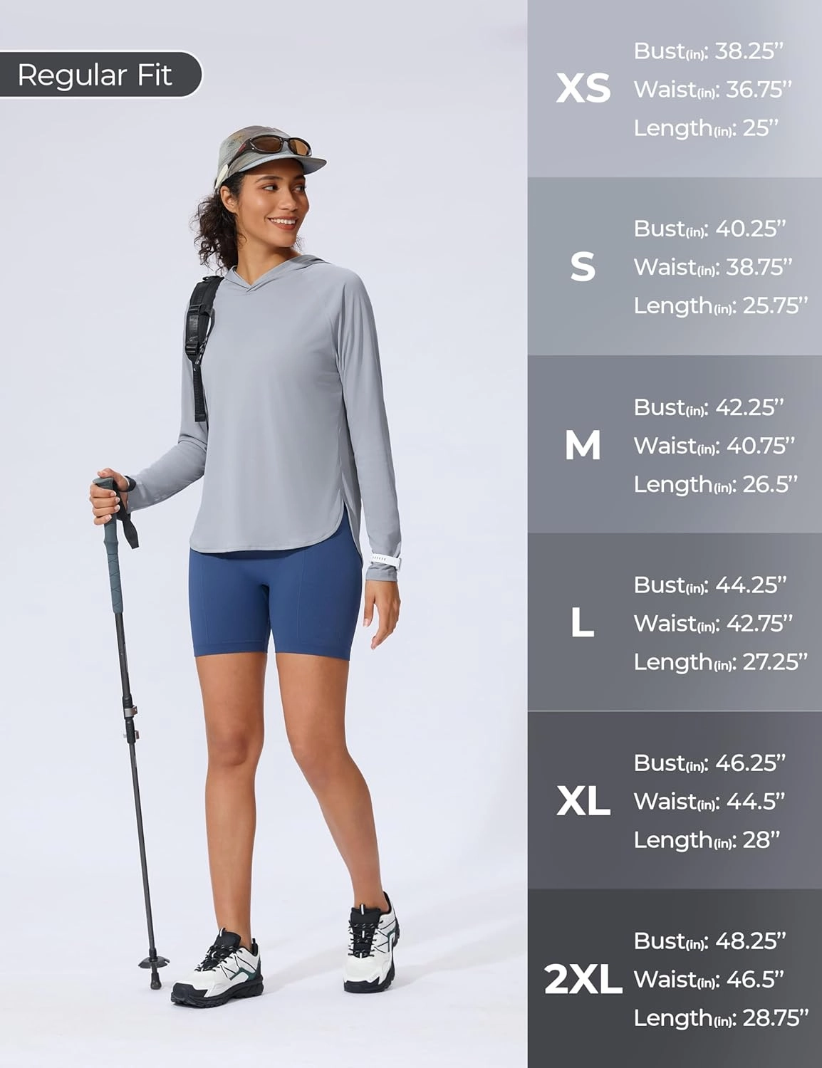 Women's UPF 50  Sun Shirt SPF Long Sleeve Lightweight Hoodie UV Protection Clothing Hiking Fishing Outdoor