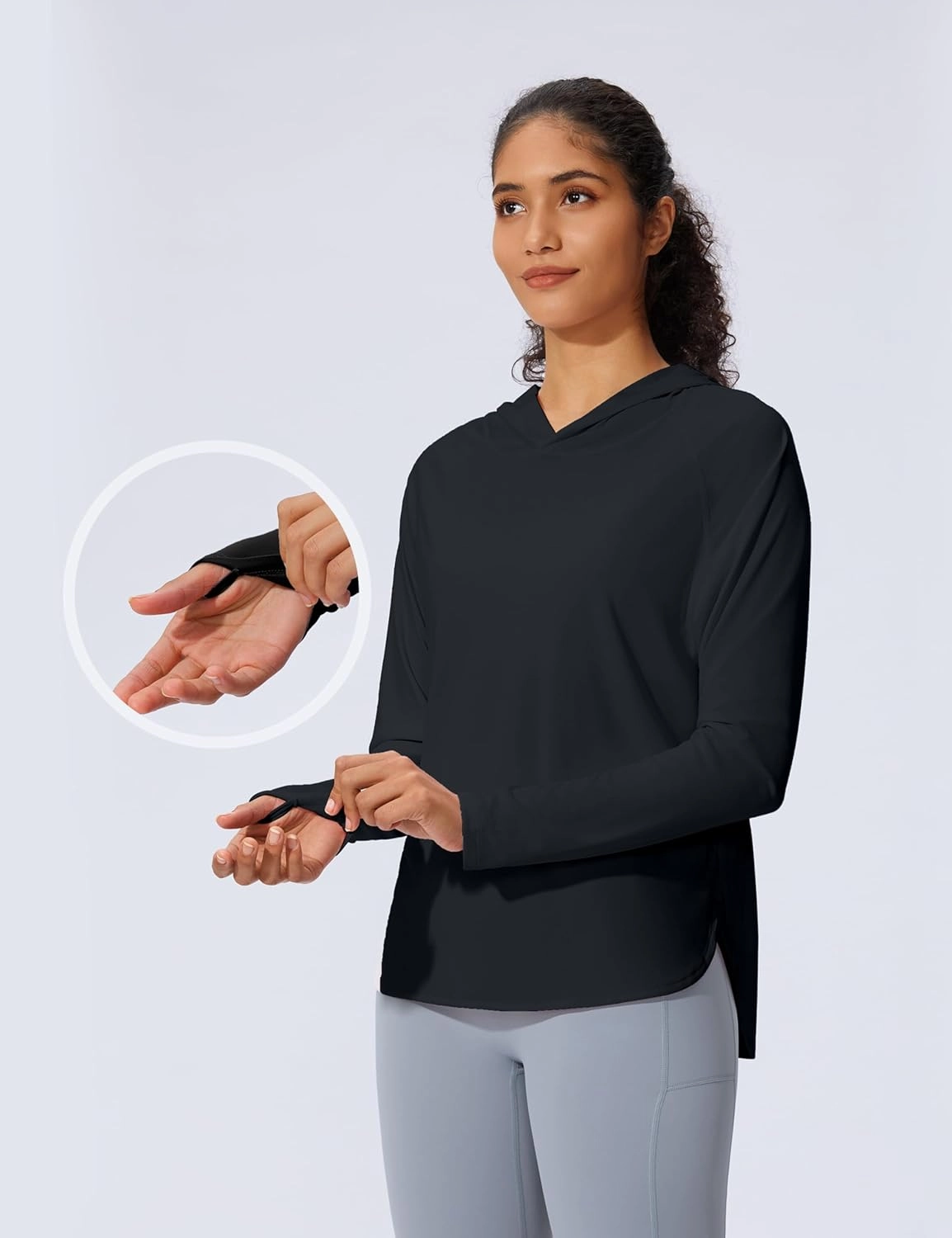 Women's UPF 50  Sun Shirt SPF Long Sleeve Lightweight Hoodie UV Protection Clothing Hiking Fishing Outdoor
