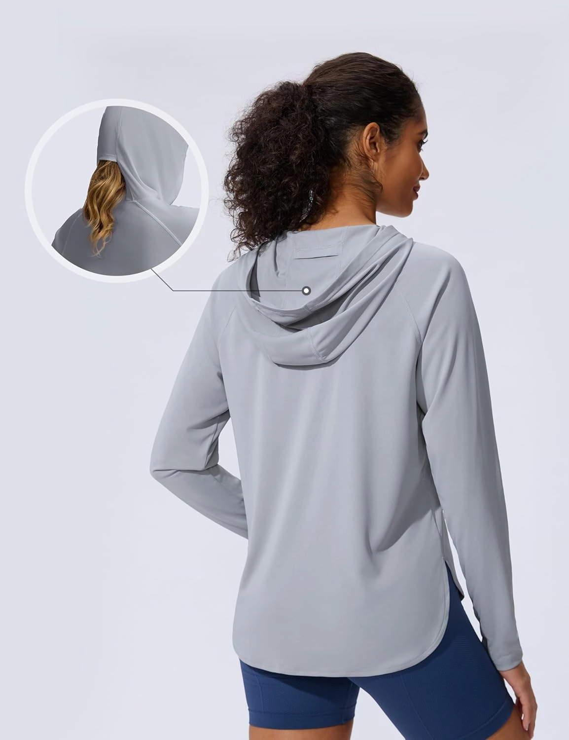 Women's UPF 50  Sun Shirt SPF Long Sleeve Lightweight Hoodie UV Protection Clothing Hiking Fishing Outdoor