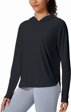Women's UPF 50  Sun Shirt SPF Long Sleeve Lightweight Hoodie UV Protection Clothing Hiking Fishing Outdoor