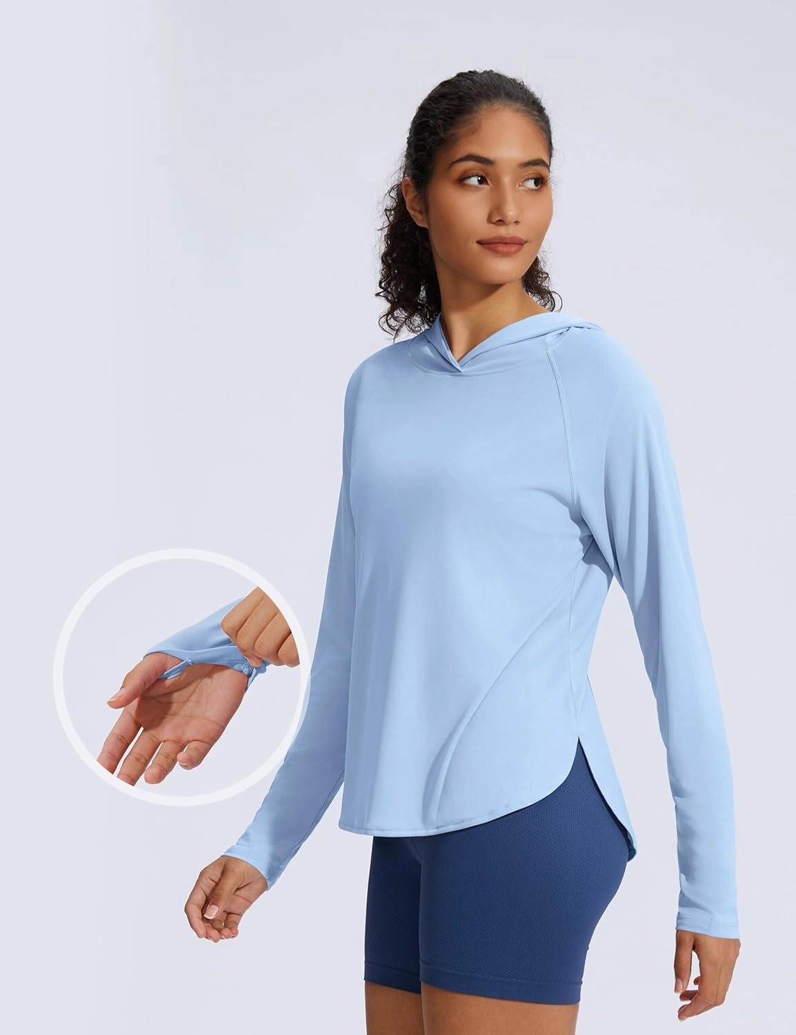 Women's UPF 50  Sun Shirt SPF Long Sleeve Lightweight Hoodie UV Protection Clothing Hiking Fishing Outdoor