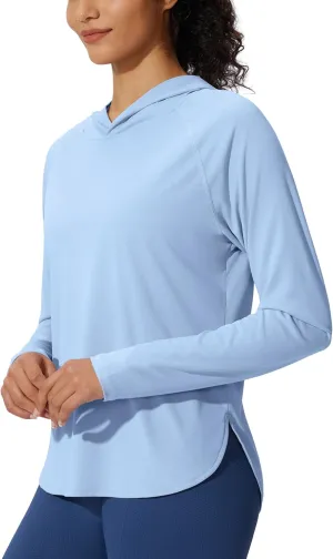 Women's UPF 50  Sun Shirt SPF Long Sleeve Lightweight Hoodie UV Protection Clothing Hiking Fishing Outdoor