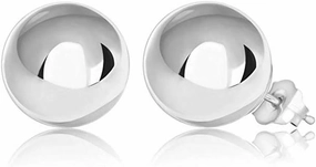 Womens Sterling Silver Post Ball Stud Earrings- Bead Ball Stud Earrings For Women 2-12MM (9)