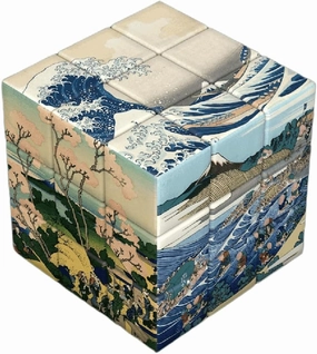 World Famous Paintings Magic Cube, Art Magic Square, Creative Puzzle Cube (Ukiyoe, Japan)