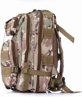 Yardwe Camouflage Small Backpack for Men Lightweight Outdoor Rucksack Straps for Hiking Camping and Travel Multi-Compartment Design