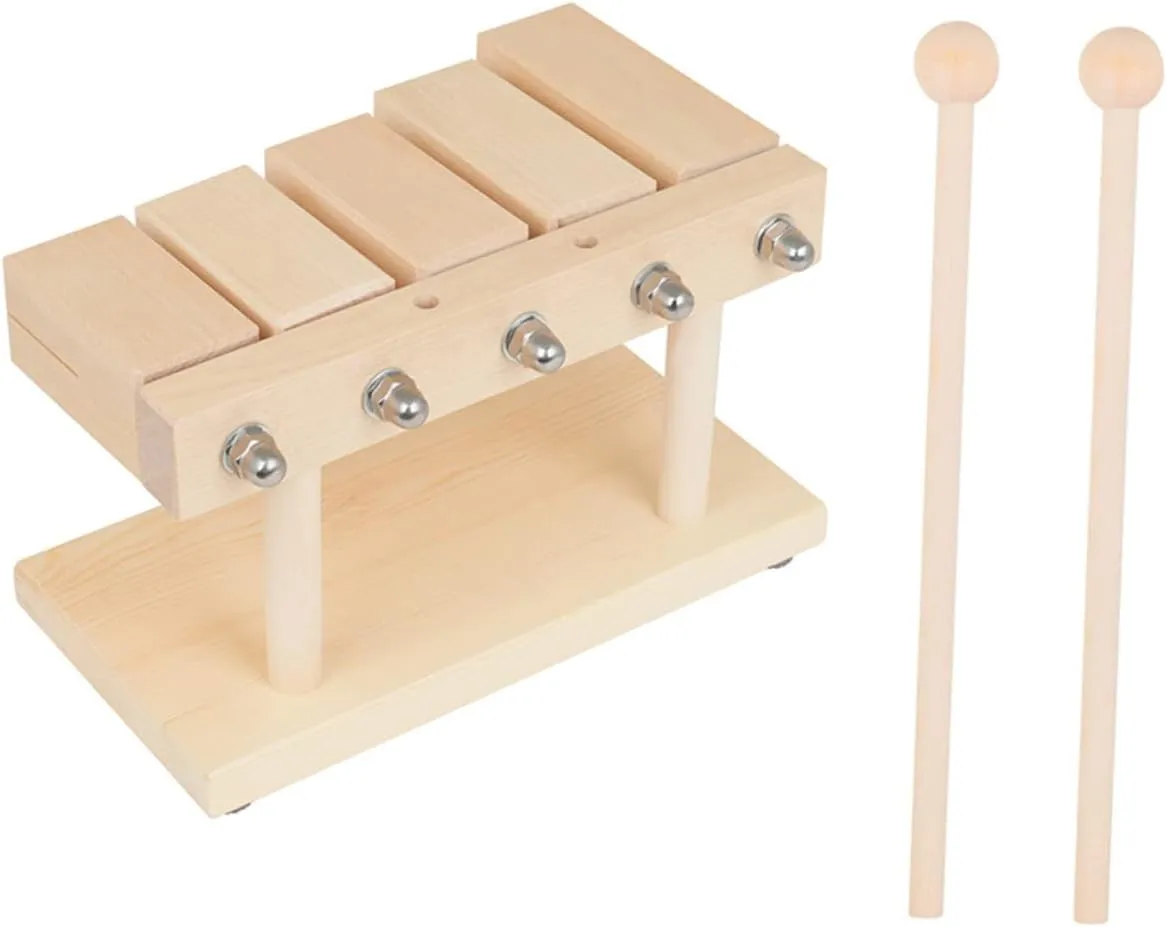 YARNOW 1 Set Music Simple Percussion Instruments for Early Music Education Wooden Knock for Enhances Musical Skills and Parent Bonding Safe and Engaging Design