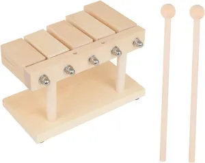 YARNOW 1 Set Music Simple Percussion Instruments for Early Music Education Wooden Knock for Enhances Musical Skills and Parent Bonding Safe and Engaging Design