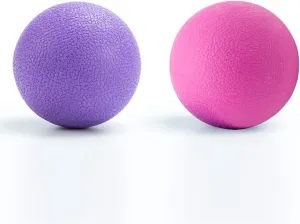 Yoga Massage Ball&Massage Ball, Best Trigger Point Ball, Myofascial Release, Fascia Release, Massage Balls for Foot, Massage Balls for Back, Trigger Point Therapy Balls. (Pink Purple)