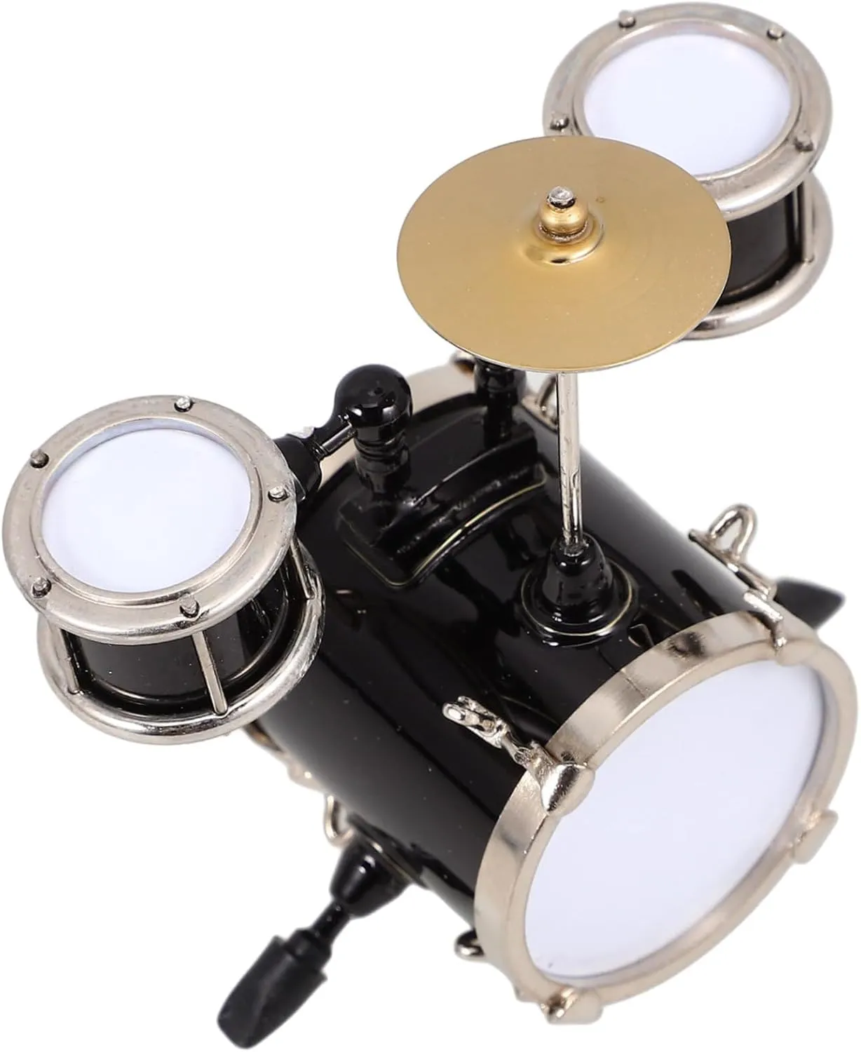 Zerodeko 4pcs Miniature Drum Model Realistic Musical Instrument Dollhouse Decor Lightweight Construction for Crafting Home and Party Decorations