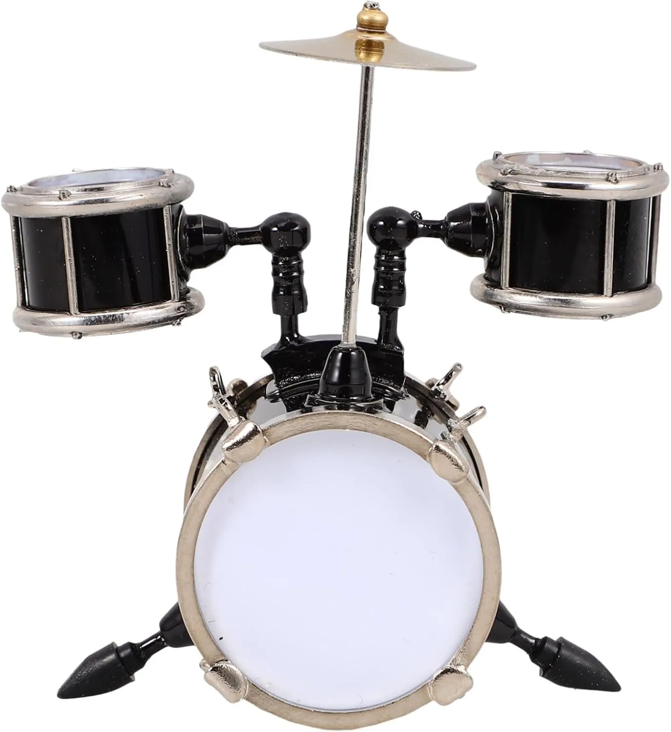 Zerodeko 4pcs Miniature Drum Model Realistic Musical Instrument Dollhouse Decor Lightweight Construction for Crafting Home and Party Decorations