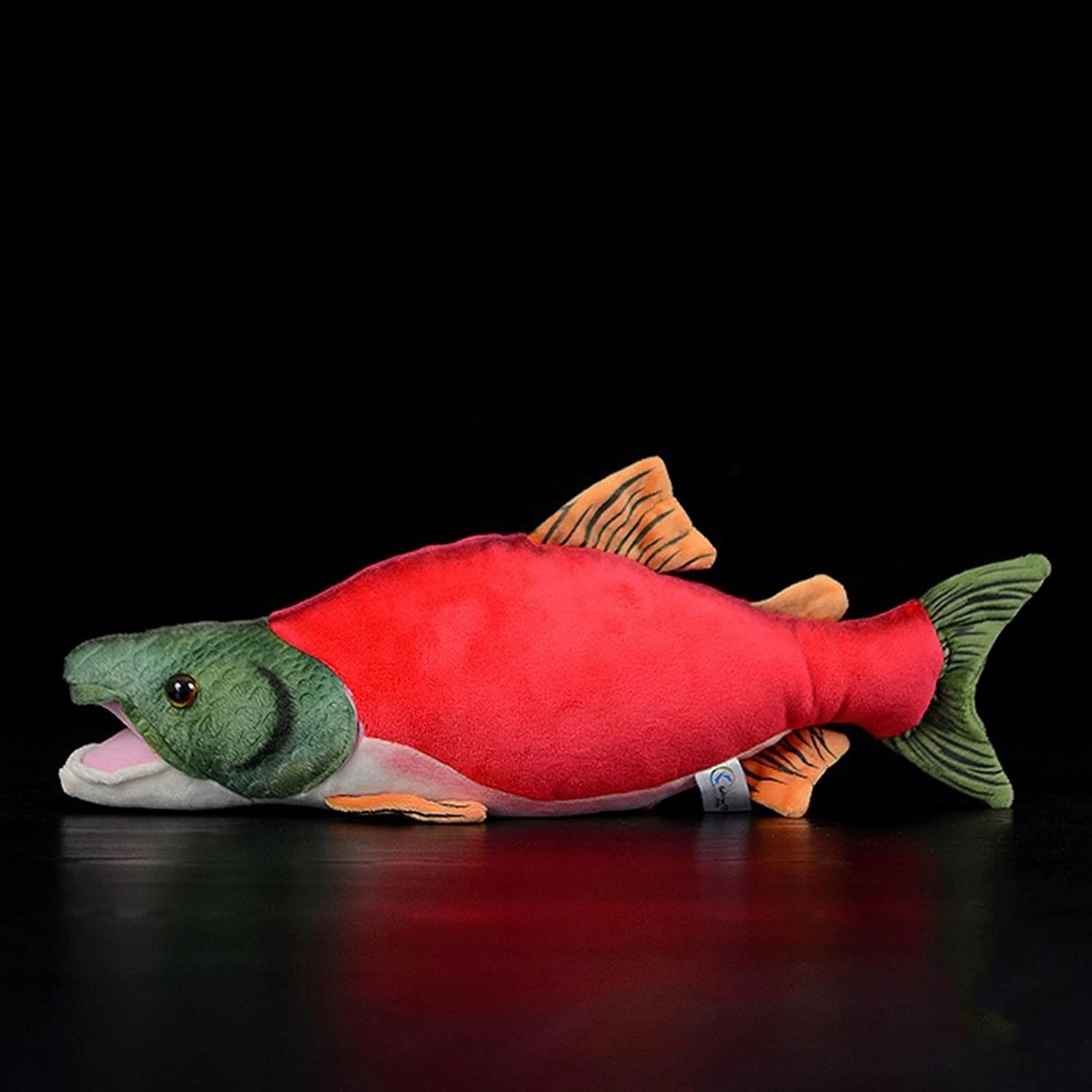 ZHONGXIN 15" Cute Sockeye Salmon Plush Toy, Stuffed Animal for Kids, Deep Sea Collection Gift (Sockeye Salmon)